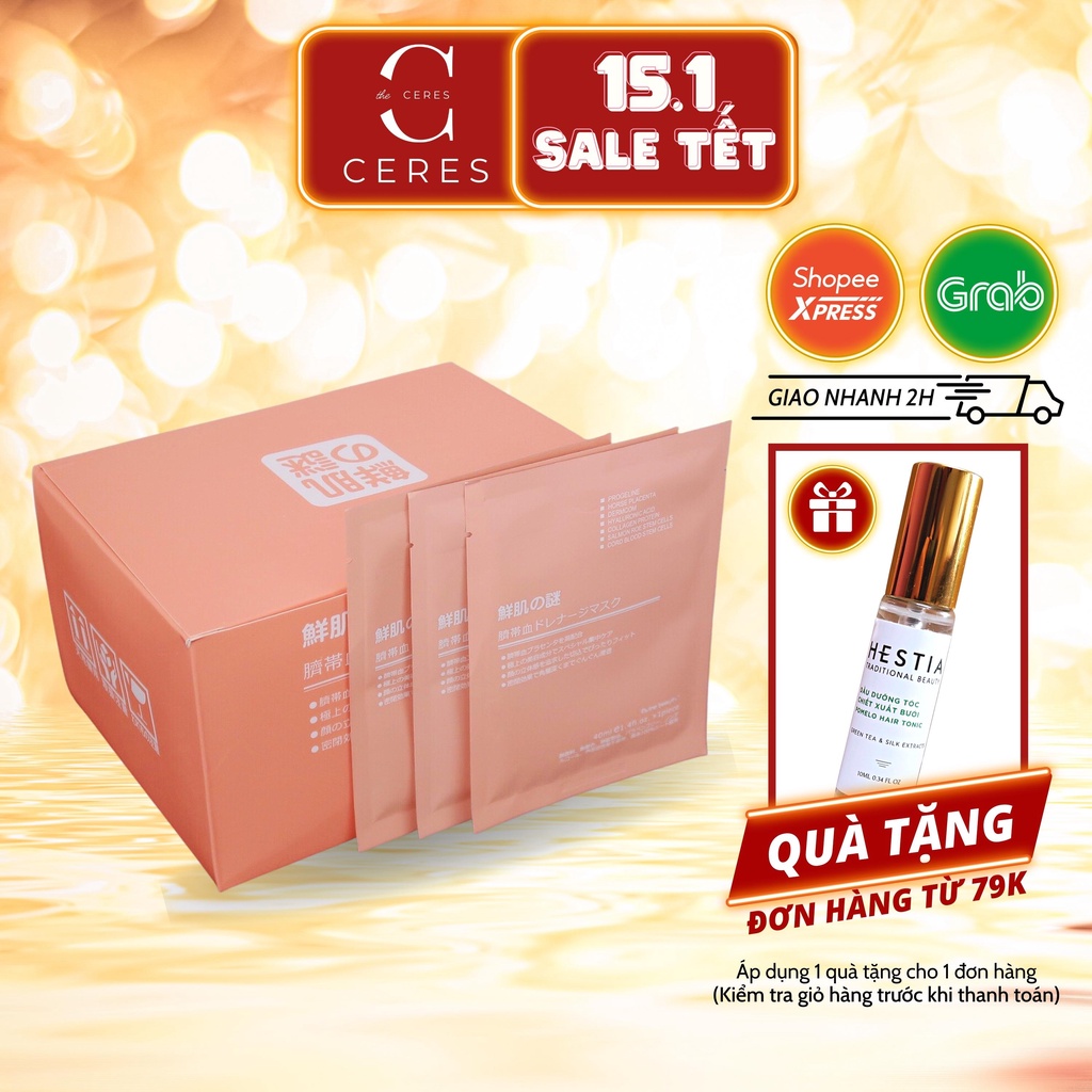 Mặt Nạ Nhau Thai Cừu - Mặt Nạ Giấy Dưỡng Da Nhật Bản Mask Rwine Dưỡng Ẩm Và Trắng Da