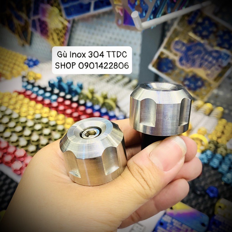 Gù inox 304 gắn mọi loại xe