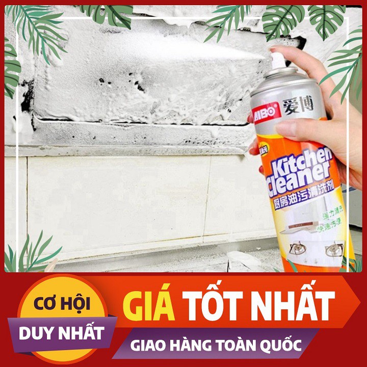 Bình xịt bọt tuyết kitchen cleaner tẩy rửa siêu sạch dung tích 500ml