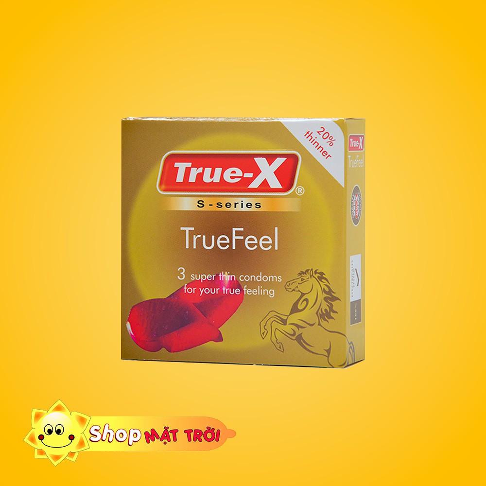 Bao cao su True-X Feel hộp 3 chiếc