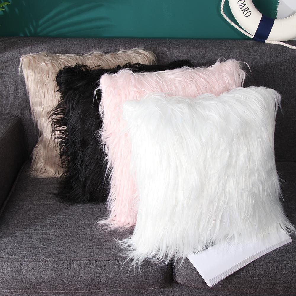 Vỏ Bọc Đệm Ghế Ngồi Xe Hơi / Giường Ngủ Phủ Lông Mềm Mại Trang Trí Nhà Cửa