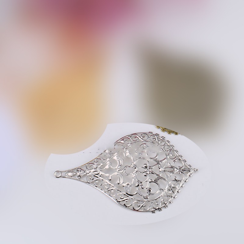 [Nguyên liệu làm trâm] 1 phiến họa tiết 81*49mm