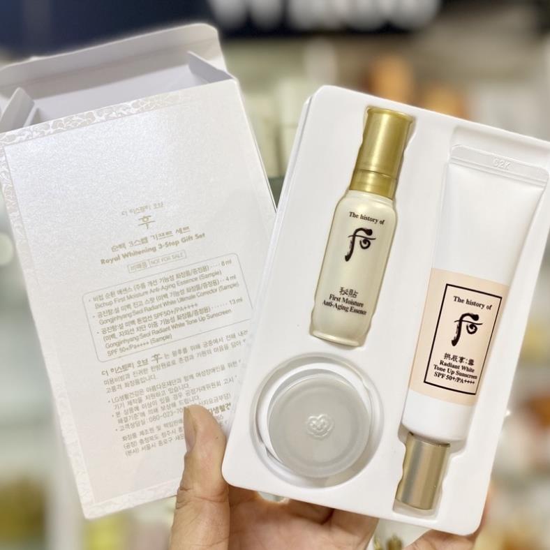Set chống nắng Whoo Radiant White Tone Up Sunscreen SPF50+/ PA++++ - Chuẩn chính hãng LG Hàn Quốc