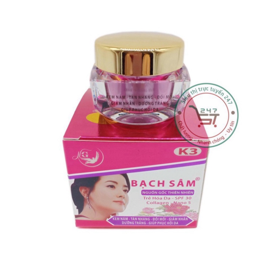 Kem nám tàn nhang đồi mồi chống nhăn dưỡng trắng da phục hồi da Bạch Sâm K3
