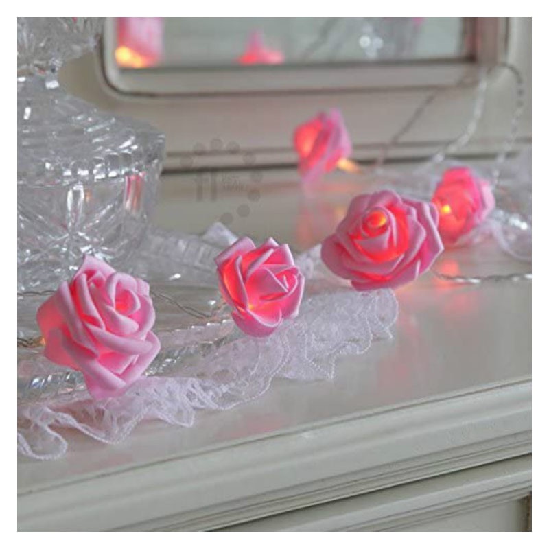 Dây Đèn Led Hình Hoa Hồng Trang Trí Phòng Dễ Thương