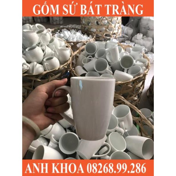 Cốc dáng cup uống nước - Gốm sứ Bát Tràng Anh Khoa