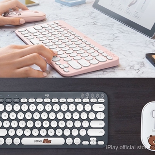 Bàn phím bluetooth thông minh Logitech K380 cho ipad với bàn phím im lặng không dây máy tính điện thoại máy tính bảng bàn phím cô gái