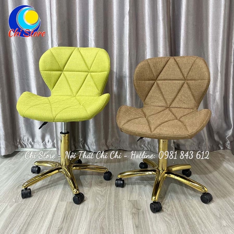Ghế Quầy Bar Nâng Hạ Chiều Cao Chân Xoay. Ghế Cao Ngồi Quầy Bar Tiệm Tóc Có Tựa Nệm Êm Mềm Mại
