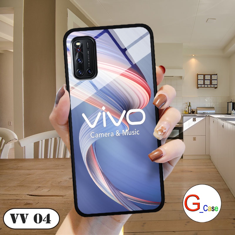 Ốp lưng Vivo V19  - in hình 3D Logo điện thoại