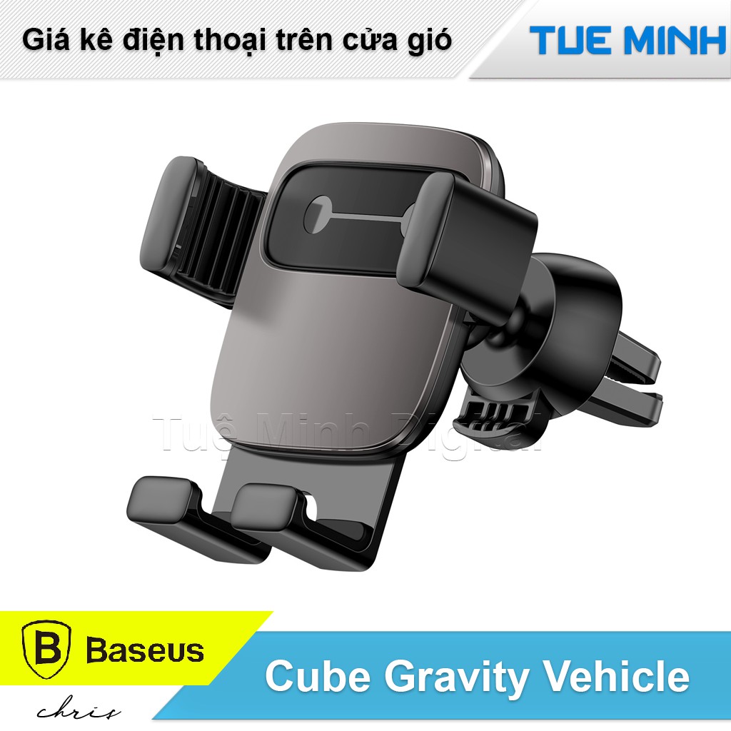 Giá kê điện thoại trên xe hơi - Baseus Cube Gravity Vehicle-Mounted Holder | BigBuy360 - bigbuy360.vn