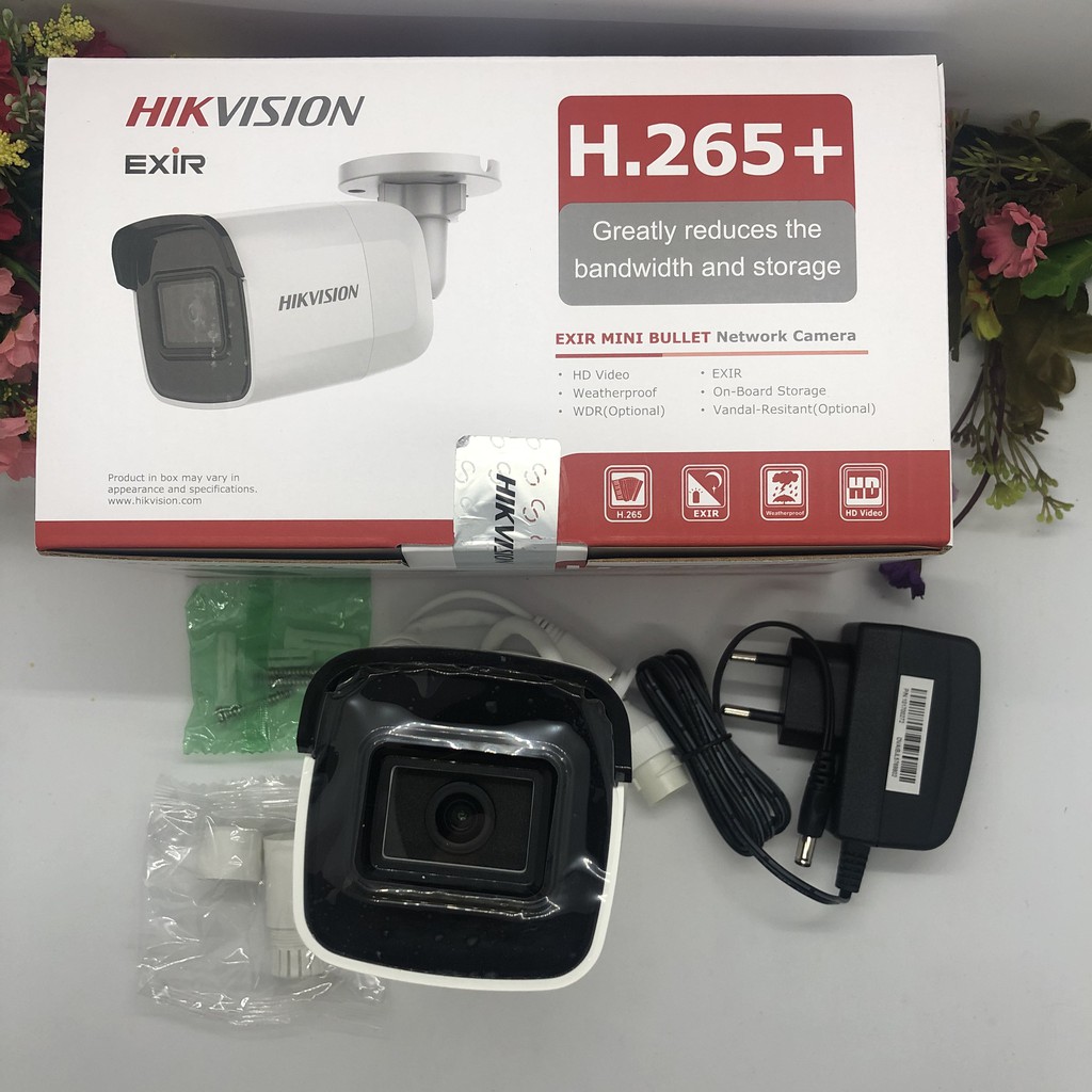 [Mã 159ELSALE hoàn 7% đơn 300K] Camera IP Hikvision DS-2CD 2021G1-I 2.0Megapixels dạng thân