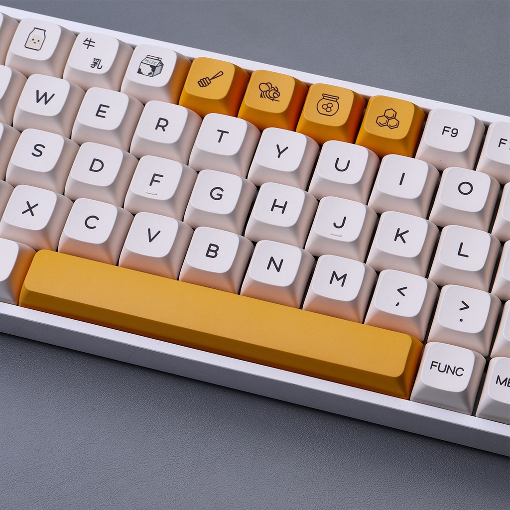 Keycap Honey and Milk Profile XDA 140 nút chất liệu PBT cho bàn phím cơ