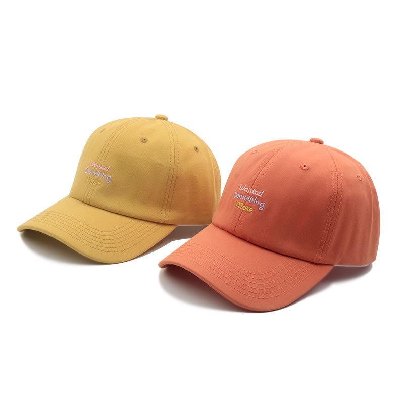 Mũ lưỡi trai mềm mại thêu họa tiết chữ cái phong cách Nhật Bản thời trang dành cho nữ