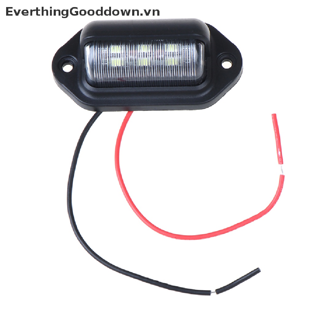 1 Đèn LED 6 Bóng 12V Chống Nước Gắn Biển Số Xe Hơi, Xe Tải, Tàu Thuyền