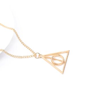  Harry Potter Death Hallows VòNg Cổ Tam GiáC MặT DâY ChuyềN Cô GáI VàNg VàNg VòNg Cổ Tr