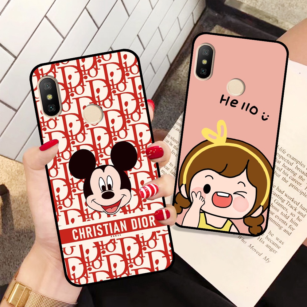 Ốp Xiaomi Redmi 6 Pro / Mi A2 Lite in hình mickey, hổ, kingtiger siêu rẻ T19 - T24