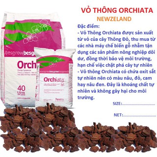 Bán buôn, bán lẻ - Vỏ thông New Zealand ORCHIATA túi 1kg tại thietbinhavuon_chất lượng.