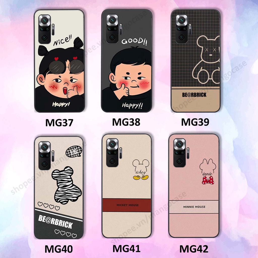 Ốp lưng Xiaomi Redmi Note 10 / Note 10 Pro in hình happy nice, bé gấu đáng yêu