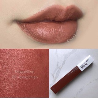 Son kem Maybelline Superstay Matte Ink Unnude Liquid Lipstick - Amazonian 70( Cam đất)