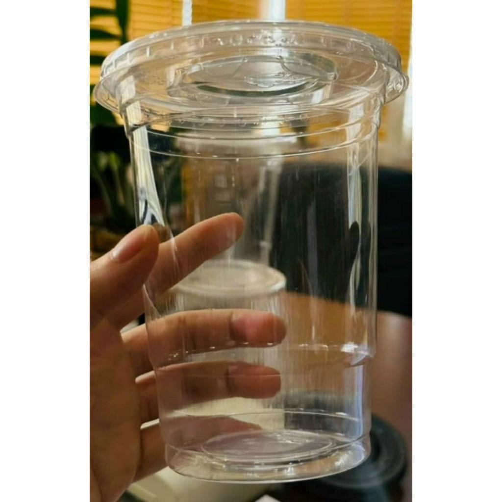 Ly nhựa 800ml kèm nắp _ bao bì shop
