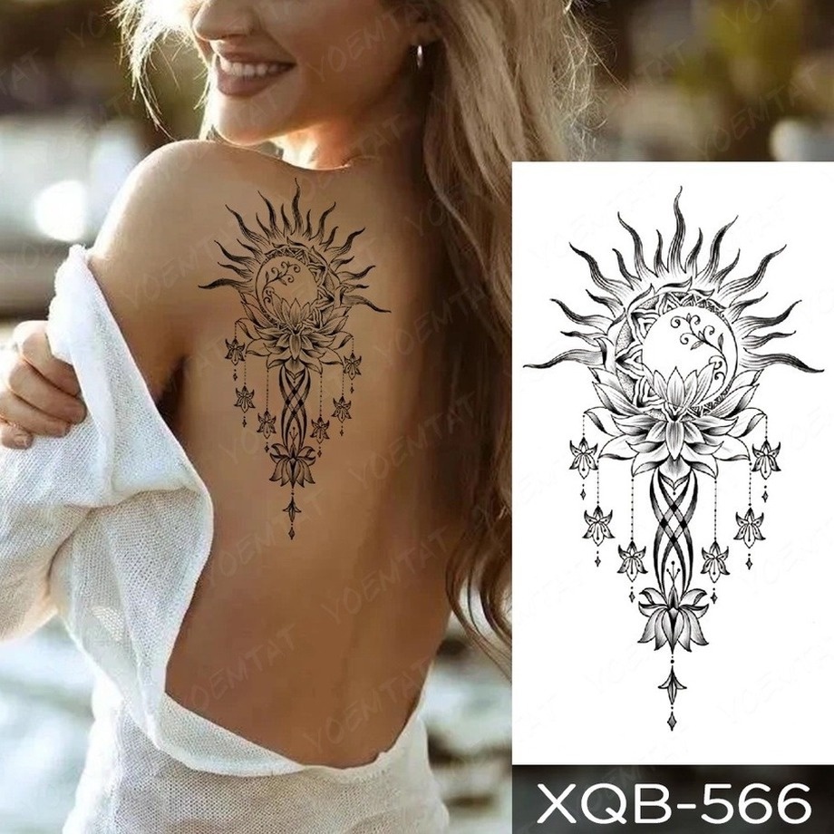 Hình Xăm Tạm Thời Henna Mehndi Hình Bướm Chống Nước Trang Trí Cánh Tay Nghệ Thuật Cho Nữ
