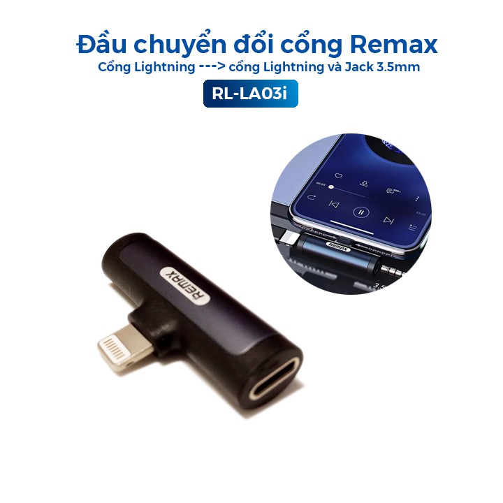 Jack chuyển đổi iphone Remax LA03i chính hãng