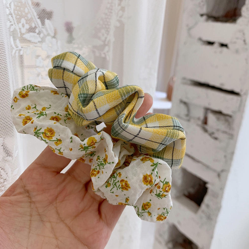 Dây Cột Tóc Vải In Họa Tiết Xinh Xắn Dành Cho Nữ 20 Màu Tùy Chọn (Hair Scrunchies)