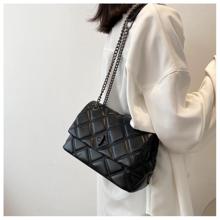 Túi Xách JASMIN NOIR Đeo Chéo Họa Tiết Sọc Ca Rô Thời Trang Dành Cho Nữ