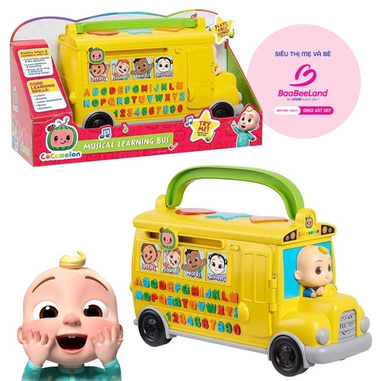 Xe Bus Cocomelon Musical Learning Bus có nhạc - BAABEELAND