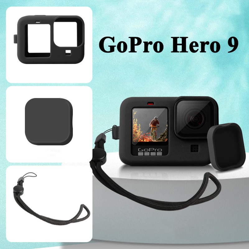 Vỏ silicon kèm nắp che cho GoPro Hero 9