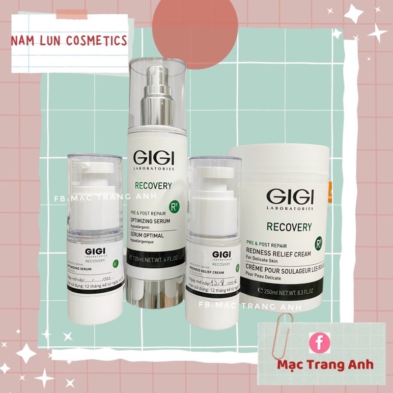 Combo Dưỡng Phục Hồi và Làm Dịu Da GiGi Recovery