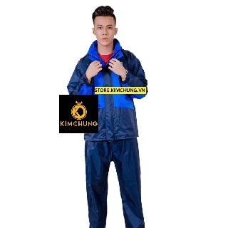 (HÀNG CAO CẤP LOẠI 1) Áo mưa bộ 2 lớp vải dù Đài LOAN cao cấp chống thấm nước, chống lạnh (L, XL, BIGSIZE từ 1m7-1m8)