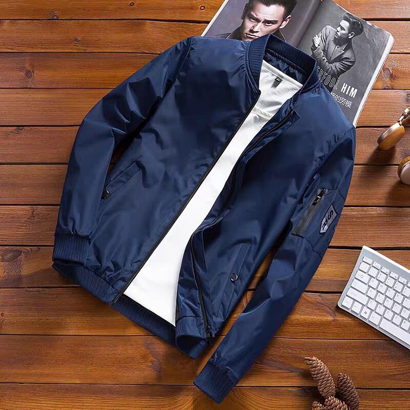 ÁO KHOÁC DÙ NAM BOMBER HAI LỚP PHONG CÁCH HÀN CÓ SIZE LỚN 3XL