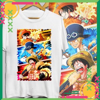 ( HOT ) Áo thun Luffy, ACE, Sabo Vải Cotton Thái in tại shop S030