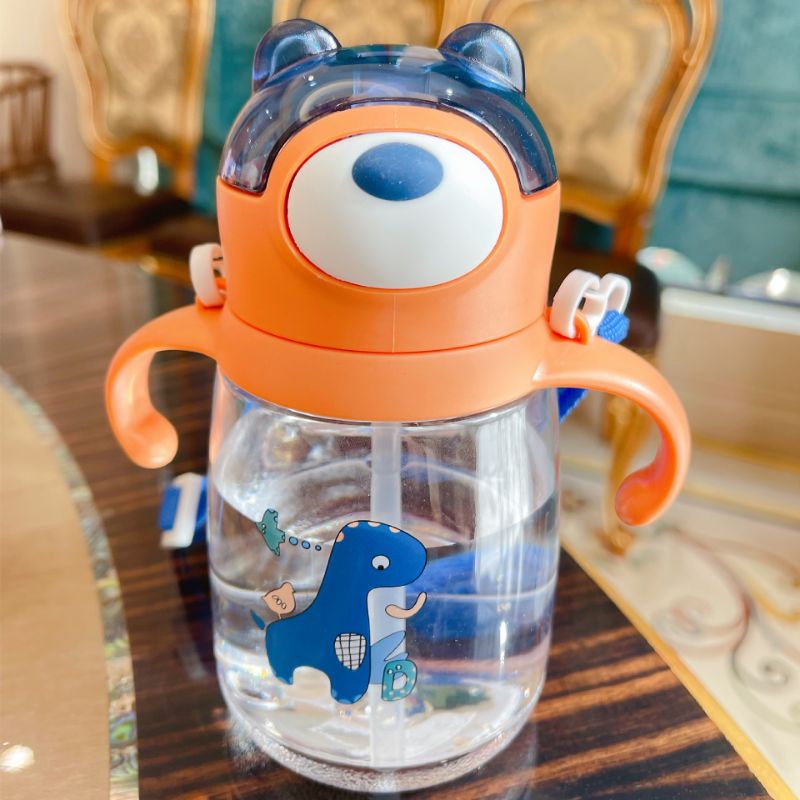 Bình Tập Hút Nhật chia vạch Cho Bé 280ml Tặng kèm dây xách-PC33