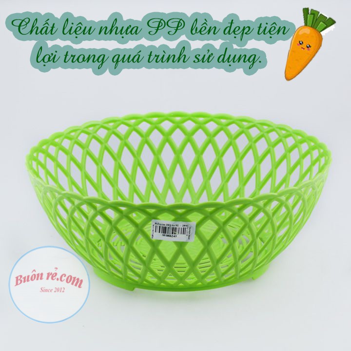 Rổ Mây Nhựa Tròn Song Long trang nhã, bắt mắt, tiện dụng 01161 – 01160 – 01159 Buôn Rẻ