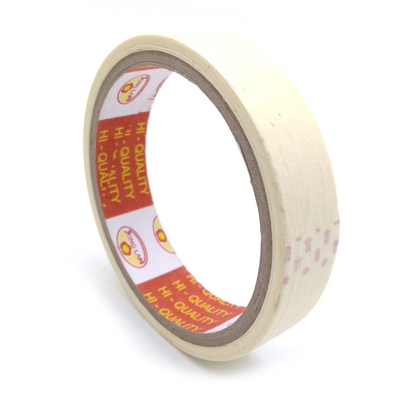 Bộ 2 Băng Keo Giấy Nhăn 20 mm x 23 Yards - Song Lan - Màu Trắng