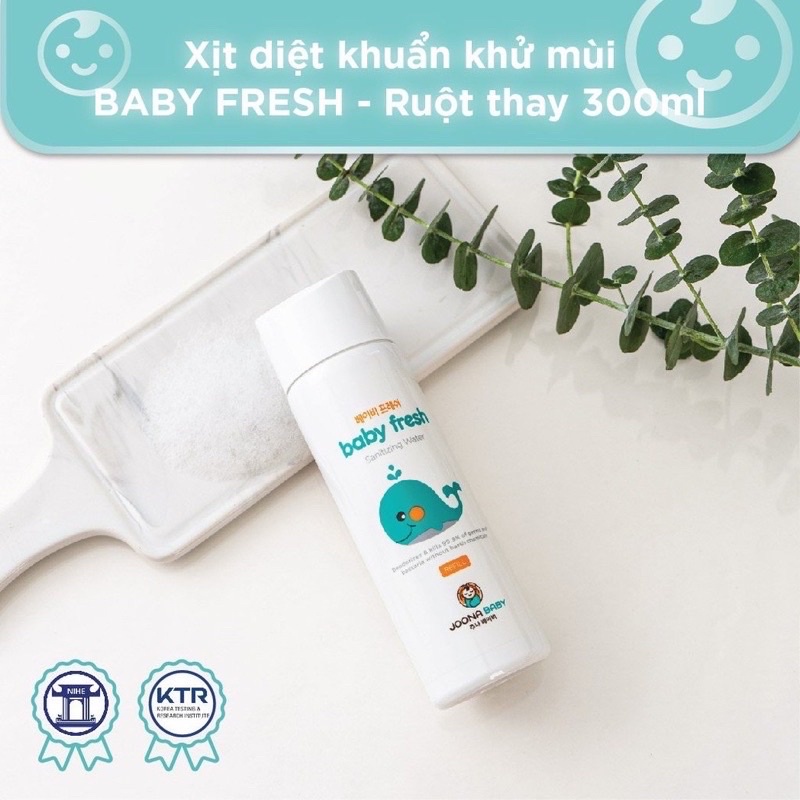 Xịt Diệt Khuẩn Khử Mùi Bình Sữa, Đồ Chơi, Núm Ti Giả Baby Fresh Joona Baby Việt Nam An Toàn Cho Bé 55ml/300ml Chính Hãng