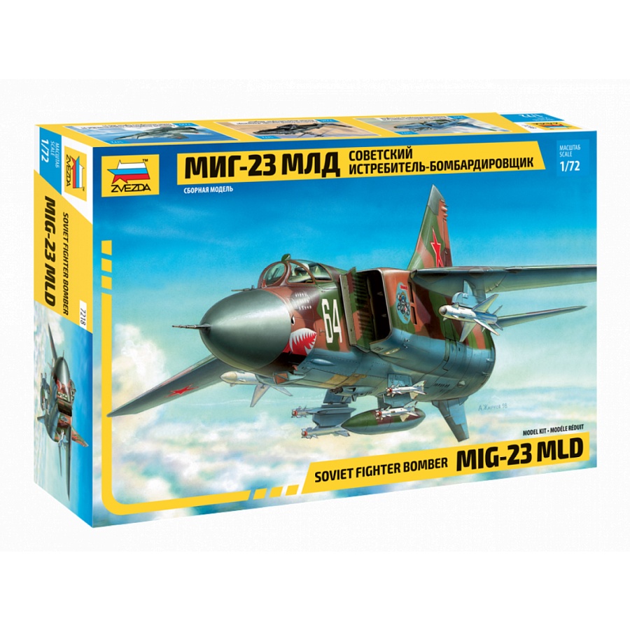 Mô hình quân sự Máy bay tiêm kích bom MiG-23 MLD 1/72 Zvezda