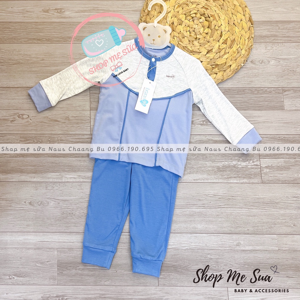 Bons99 Bộ dài tay chất liệu petit viền size 6-4y