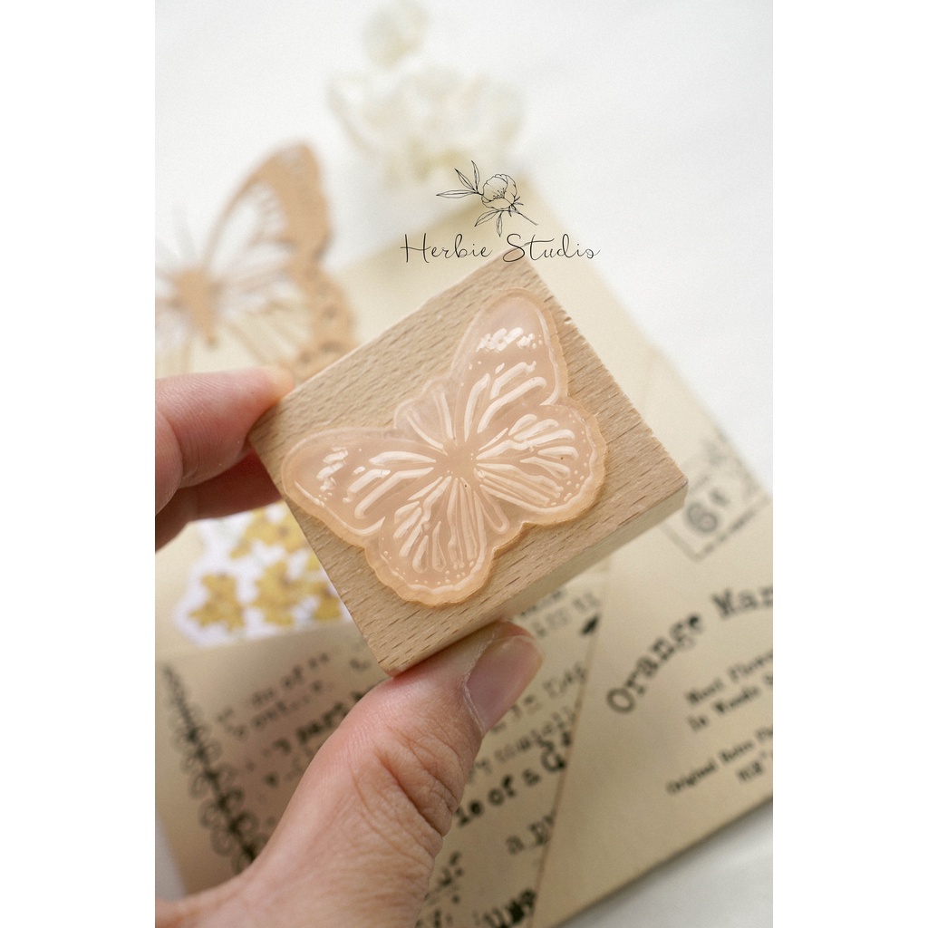 Con dấu gỗ - con dấu butterfly