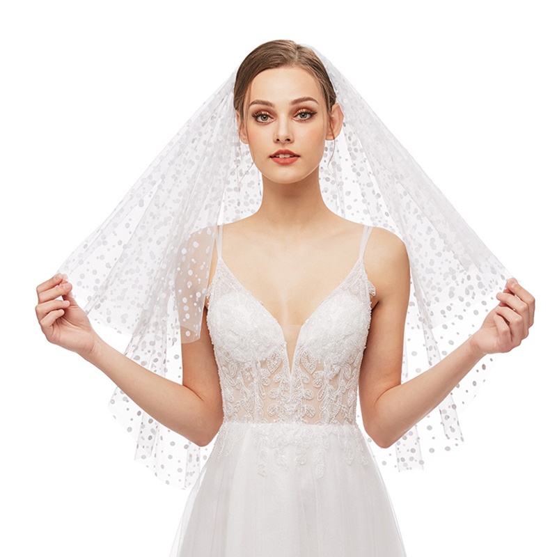 Mạng Che Mặt Vải Tuyn Đơn Giản Phong Cách Hàn Quốc Cho Cô Dâu