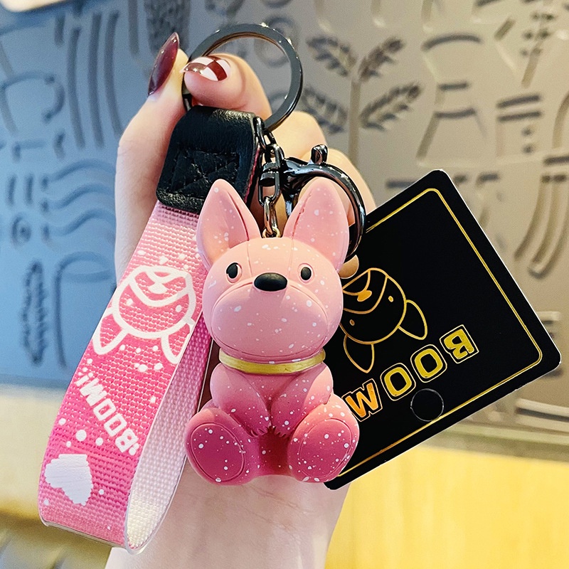 Móc Khóa Hình Chó Bull Sáng Tạo Chính Hãng