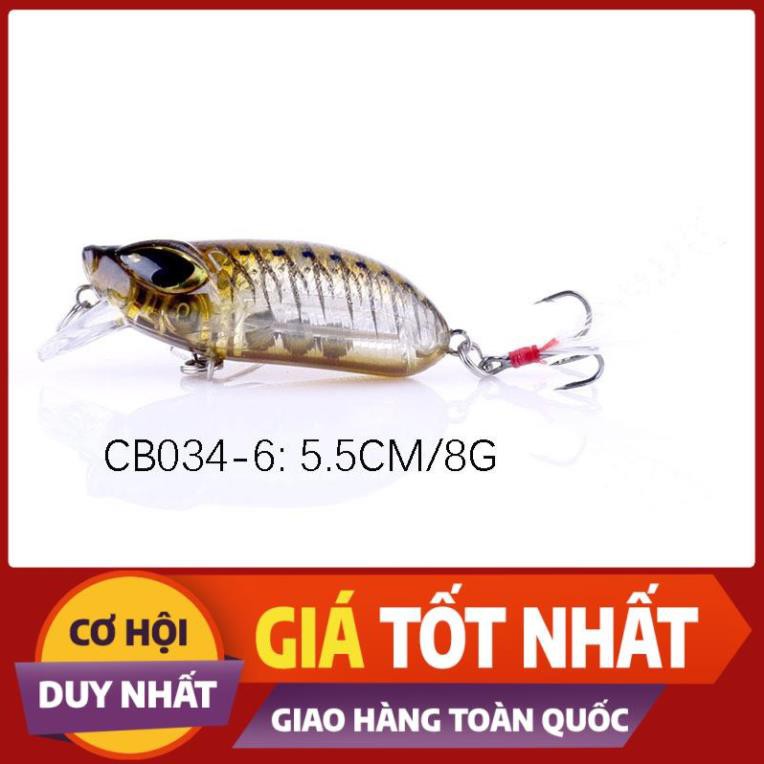 [ Xả Nhanh] Mồi Mininow Lure Mắt 3D dài 5,5cm nặng 8gam