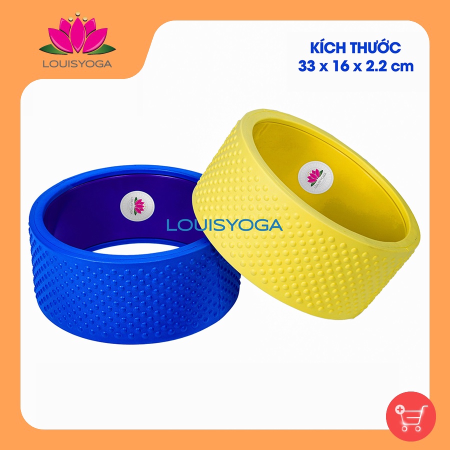 Vòng tập yoga,vòng tập gym gai cao cấp nhiều màu 16*33 cm - Vòng tập yoga thể thao thể hình cao cấp,thư giãn, mở vai