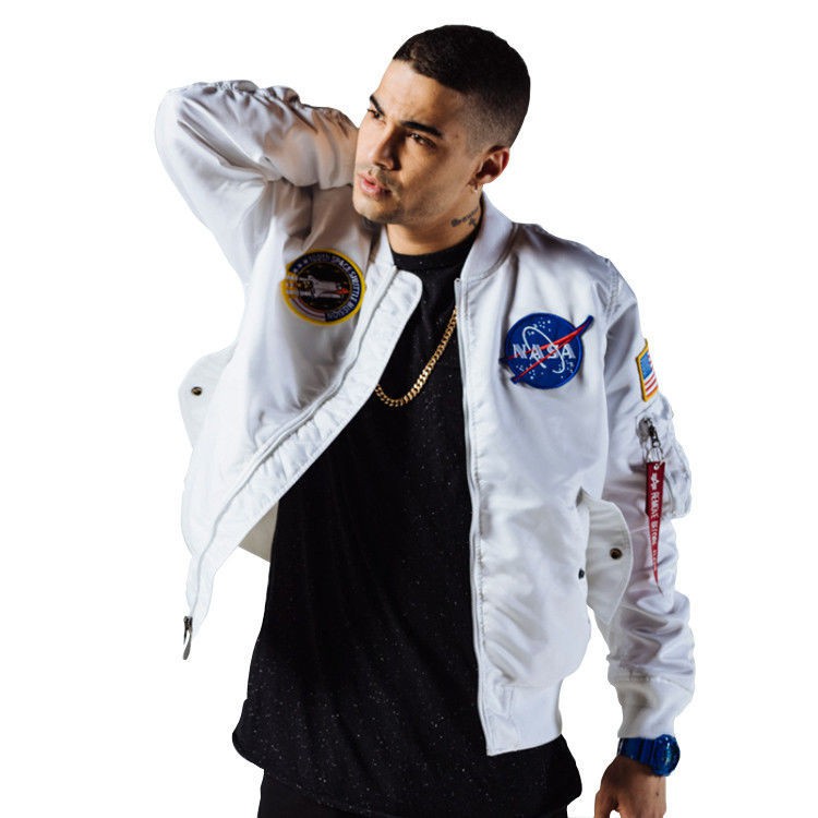Áo Khoác bomber Thêu Chữ nasa Phong Cách Mỹ Thời Trang Xuân Thu 2021 Cho Nam Và Nữ