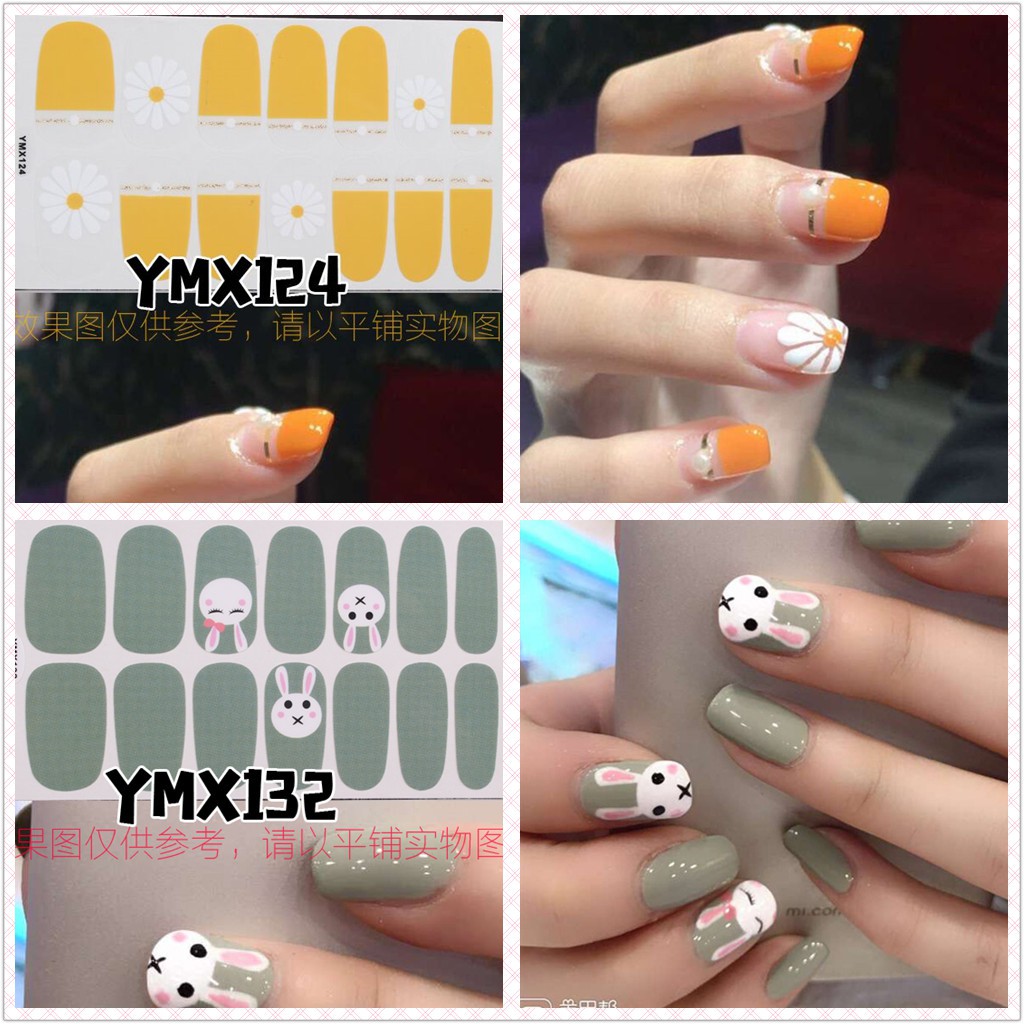 Nhãn dán trang trí móng thủ công họa tiết đa dạng 3D YMX092-143