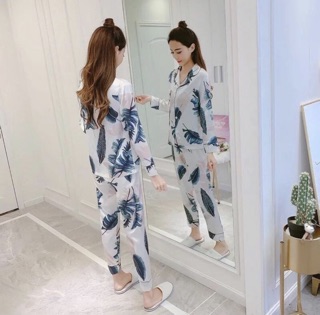 Set pizama lụa cao cấp