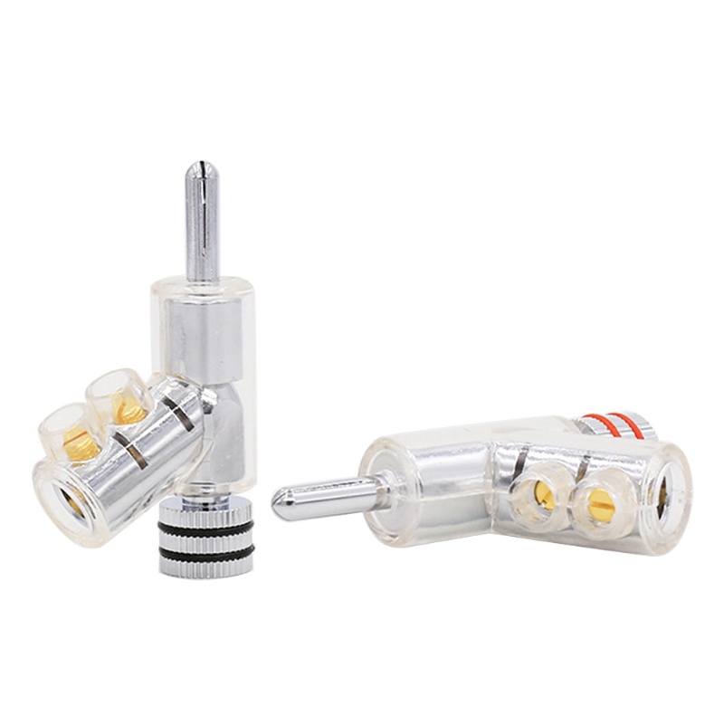 Phích Cắm Bắp Chuối Mạ Vàng / Bạc 4mm Chuyên Dụng Cho Dây Loa