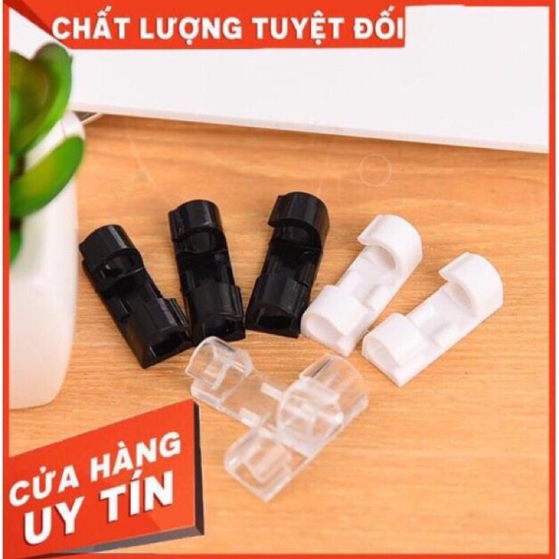 Combo 20 Nẹp Dây Điện Dán Tường Siêu Dính,Kẹp Dây Điện Dây Mạng Cố Định,Siêu Tiện Ích